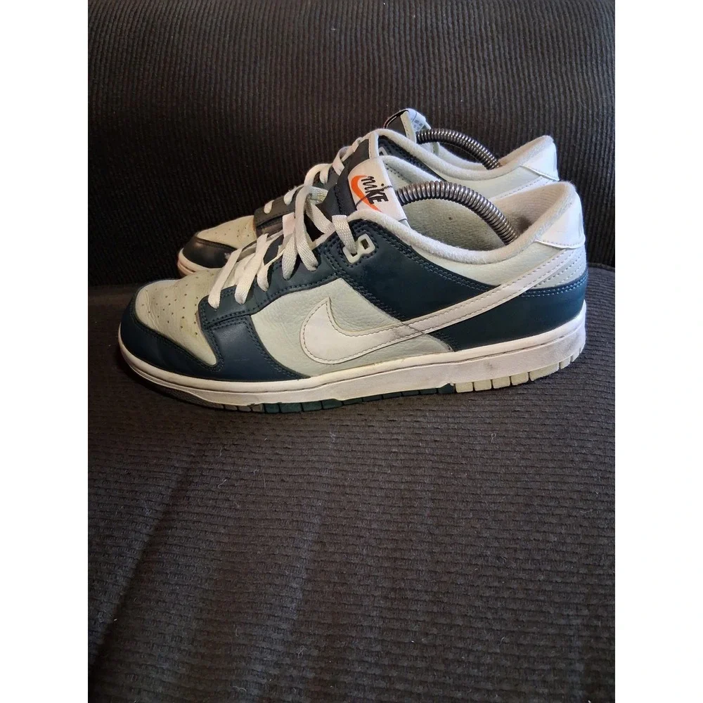 Nike Dunk Low Dark Teal Sail White Sneakers FB8896-300 Mens Size 10 Low Top Shoe